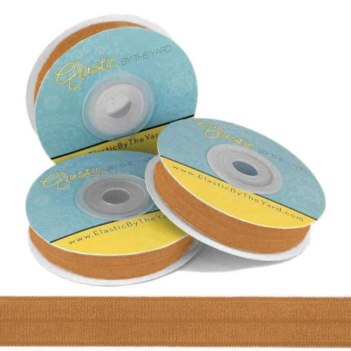 Toffee 3/4" - 20mm Fold Over Elastic