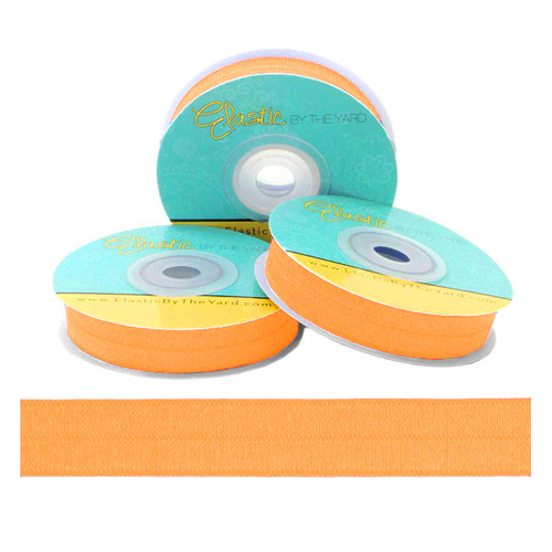 Sun Kist Orange 5/8" Fold Over Elastic - 5 Yards