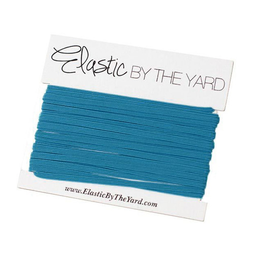 Teal 1/8" Skinny Elastic