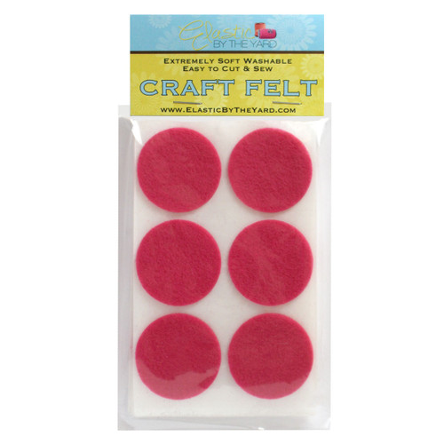 Pink Stiff Felt Circles (1 to 5 inch) – Playfully Ever After