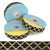 Gold Quatrefoil on Black Fold Over Elastic