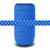 SAPPHIRE with White Polka Dots 5/8" Fold Over Elastic 100yd