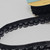 Decorative Picot Lace Elastic Black - 15mm