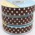 Brown with White Polka Dots 5/8" Fold Over Elastic