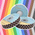 White Polka Dots 5/8" Fold Over Elastic