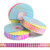 Rainbow Chevron on Pink Fold Over Elastic