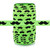 Green with Mustache FOE - 100 Yard Spool - Elastic By The Yard TM