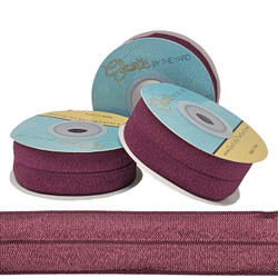 Wine 1" Fold Over Elastic