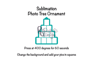 Photo Tree Ornaments ***Studio File*** To download and print