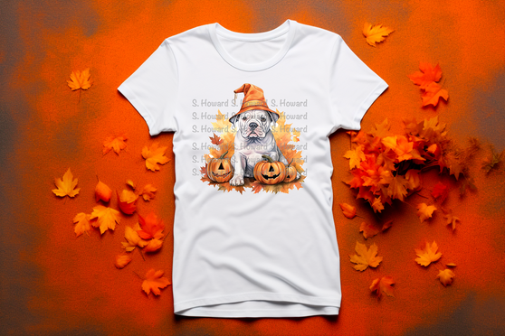 Fall American Bulldog Graphics T-shirt 300DPI PNG 14