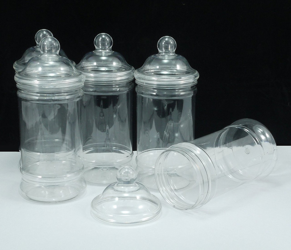 500Ml Small plastic jars with Victorian lids pack of 5. Britten & James