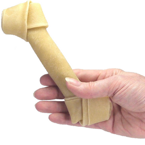 10 Pet Safe Natural Rawhide Knotted Bones for Dogs Large 10 Pet Safe Natural Rawhide Knotted Bones for Dogs Large