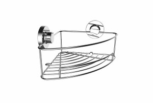 Stainless Steel Corner Shower Tidy Suction Fit Stainless Steel Corner Shower Tidy Suction Fit