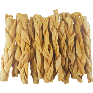 Premium Braided Lamb Skin Sticks for Dogs Thick Pack of 20 Premium Braided Lamb Skin Sticks for Dogs Thick Pack of 20
