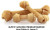 10 Pet Safe Natural Rawhide Knotted Bones for Dogs Medium