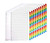 Extra Wide A-Z Index Dividers.  Organised as 20 Mylar Tabs  - Pack of 10 sets