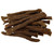 An neat pile of 100% natural venison stick treats for dogs.