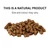 Photograph of a pile of small brown chunks, the Britten and James Premium Venison Cubes.  Text above reads 'THIS IS A NATURAL PRODUCT  Size and colour may vary'.