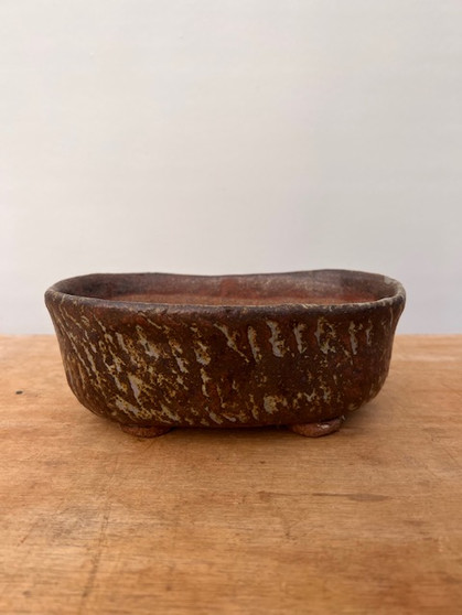 Jerry Garner High-Fired Handmade Pot - ~7.75"x5"x3" JG - 1