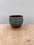 Scalloped Edge Glazed Ceramic Pot (F-Single)