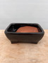 Small Rectangle Glazed Ceramic Bonsai Pot