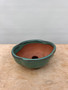 Small Scallop Edge Glazed Ceramic Bonsai Pot