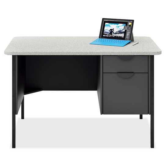 Teacher's Double Hanging Pedestal Desk 60"W x 30"D COE Distributing