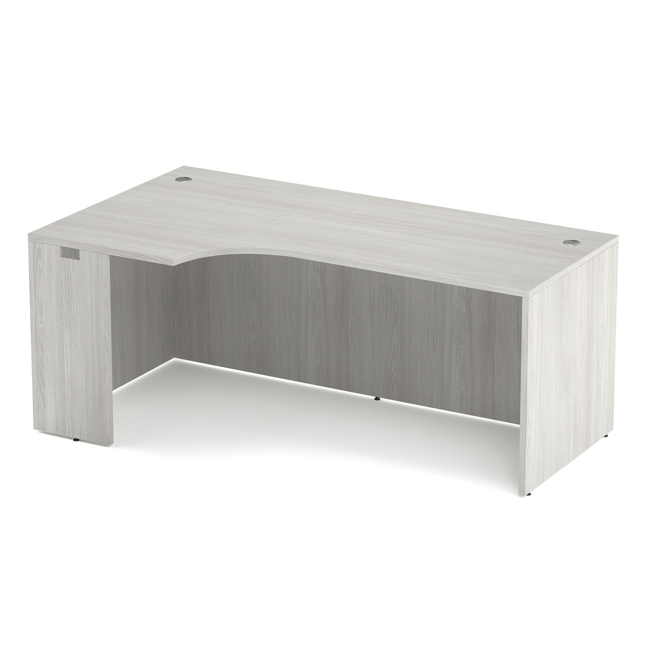 OfficeSource | OS Laminate | Left Desk Shell with Corner Extension