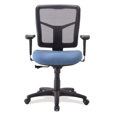 OfficeSource | CoolMesh Basic | Task Chair with Fabric Seat and Black Frame - Image 9