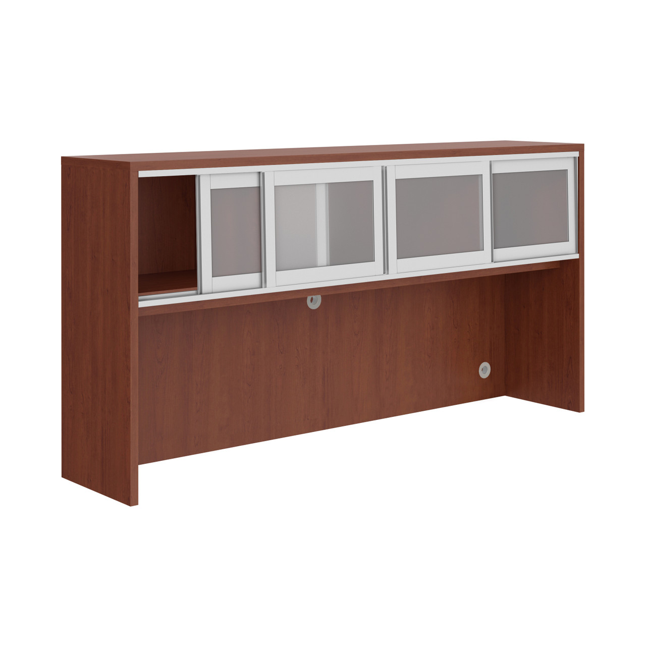 OfficeSource OS Laminate Collection Optional Sliding Glass Doors For OS144OH or OS208OH - Doors Only, Must Order Rails - Image 6