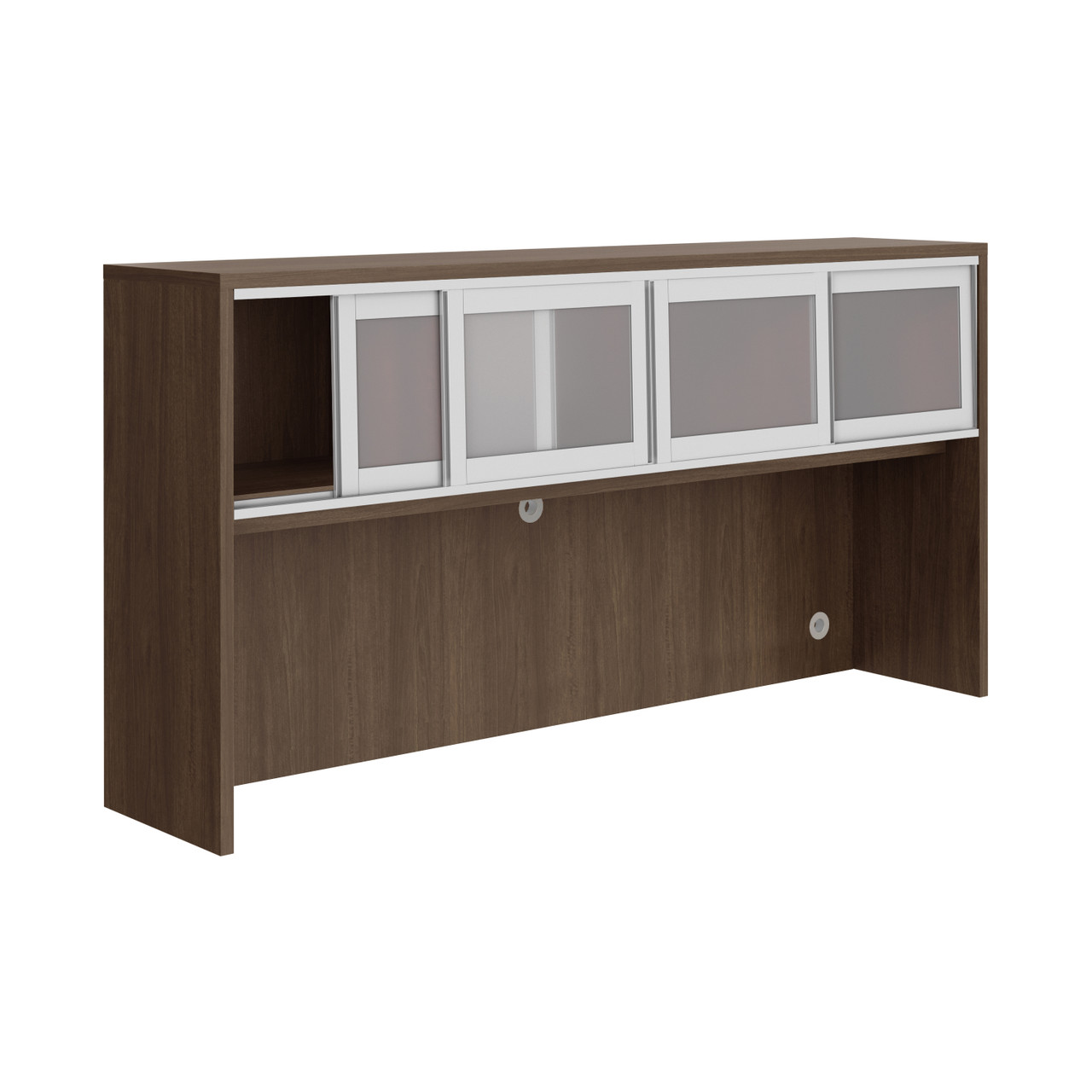 OfficeSource OS Laminate Collection Optional Sliding Glass Doors For OS144OH or OS208OH - Doors Only, Must Order Rails - Image 8