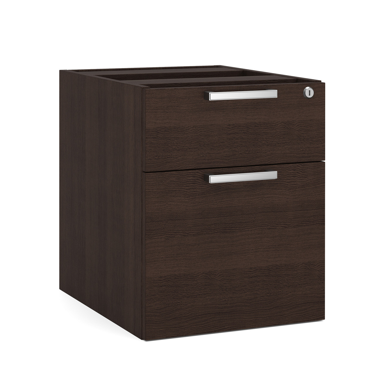 OfficeSource | OS Laminate | 2 Drawer Hanging Pedestal - Box/File - 15.5"W x 19"D - Image 9