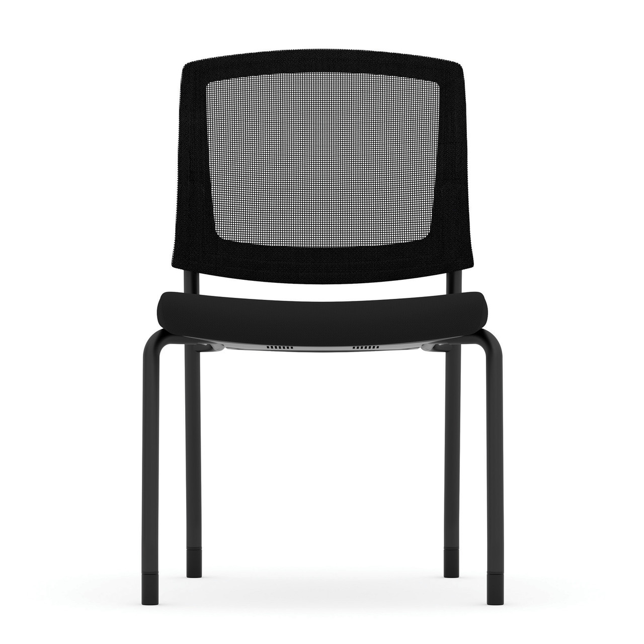OfficeSource | Parson | Armless Micro Mesh Back Side Chair - Fabric - Image 4