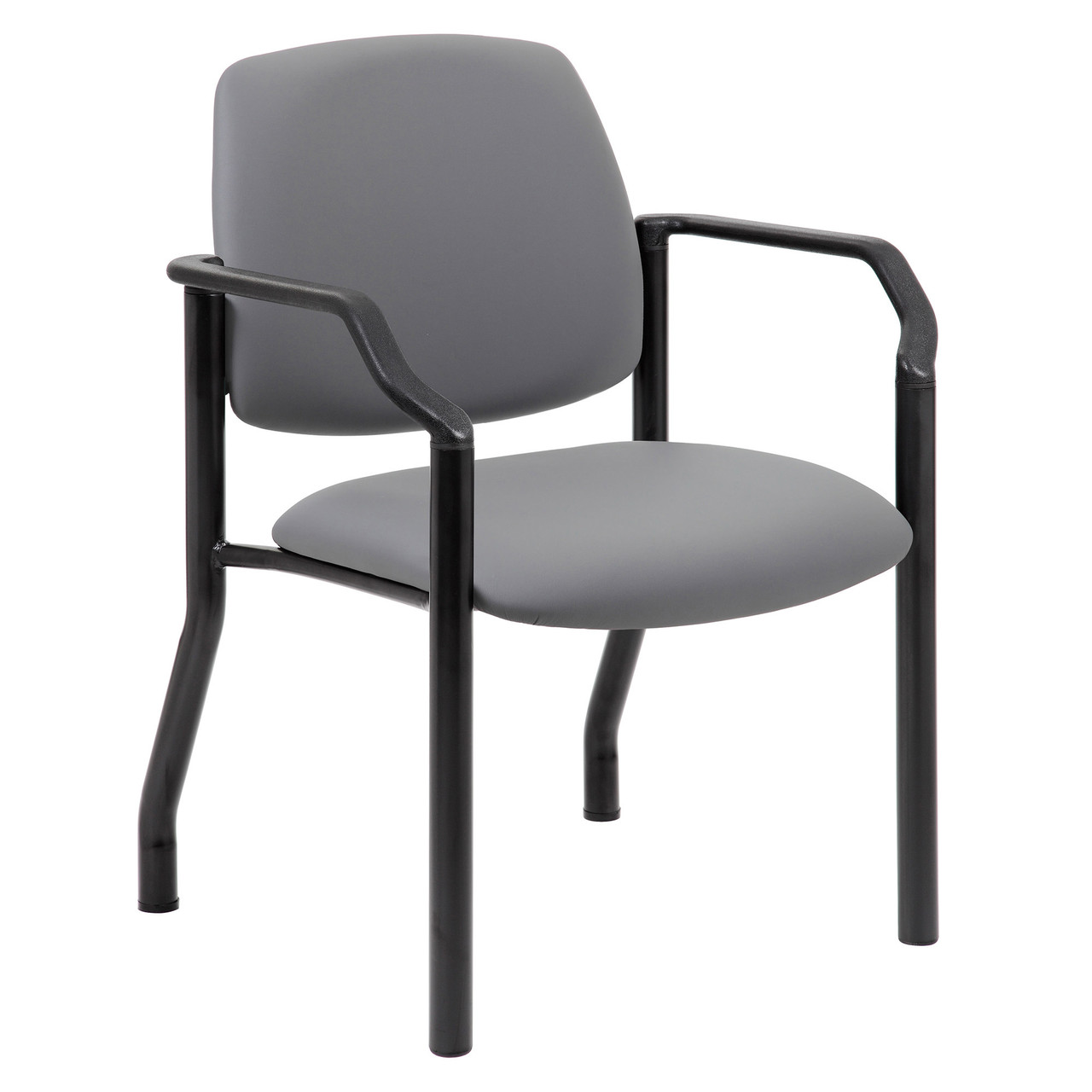 OfficeSource | Big & Tall | Guest Chair with Arms and Black Frame - 22"W - Image 6