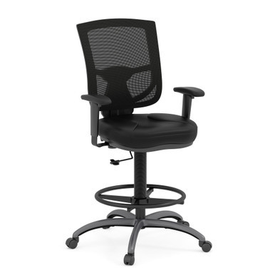 OfficeSource | CoolMesh Pro Collection | Mesh Back Task Stool with