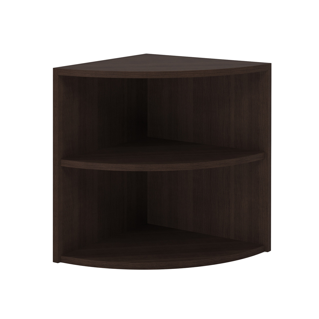 OfficeSource | OS Laminate | Corner Bookcase - 24"W x 24"D - Image 7