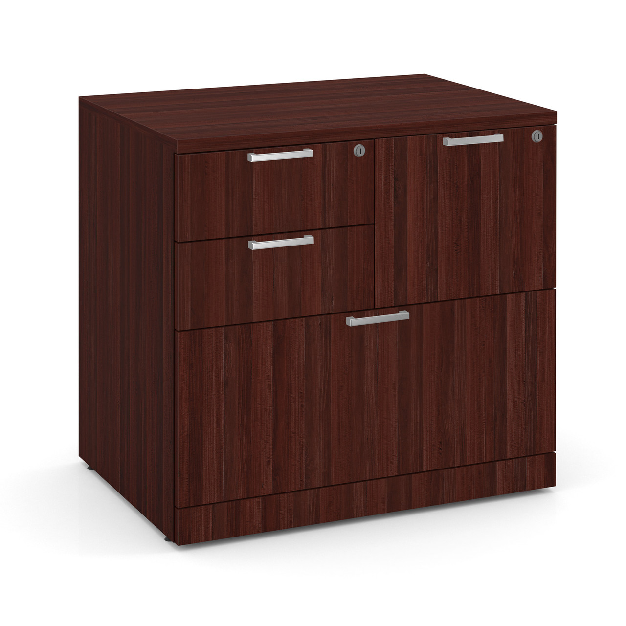 OfficeSource OS Laminate Lateral Files Combo Lateral File Cabinet - Image 6