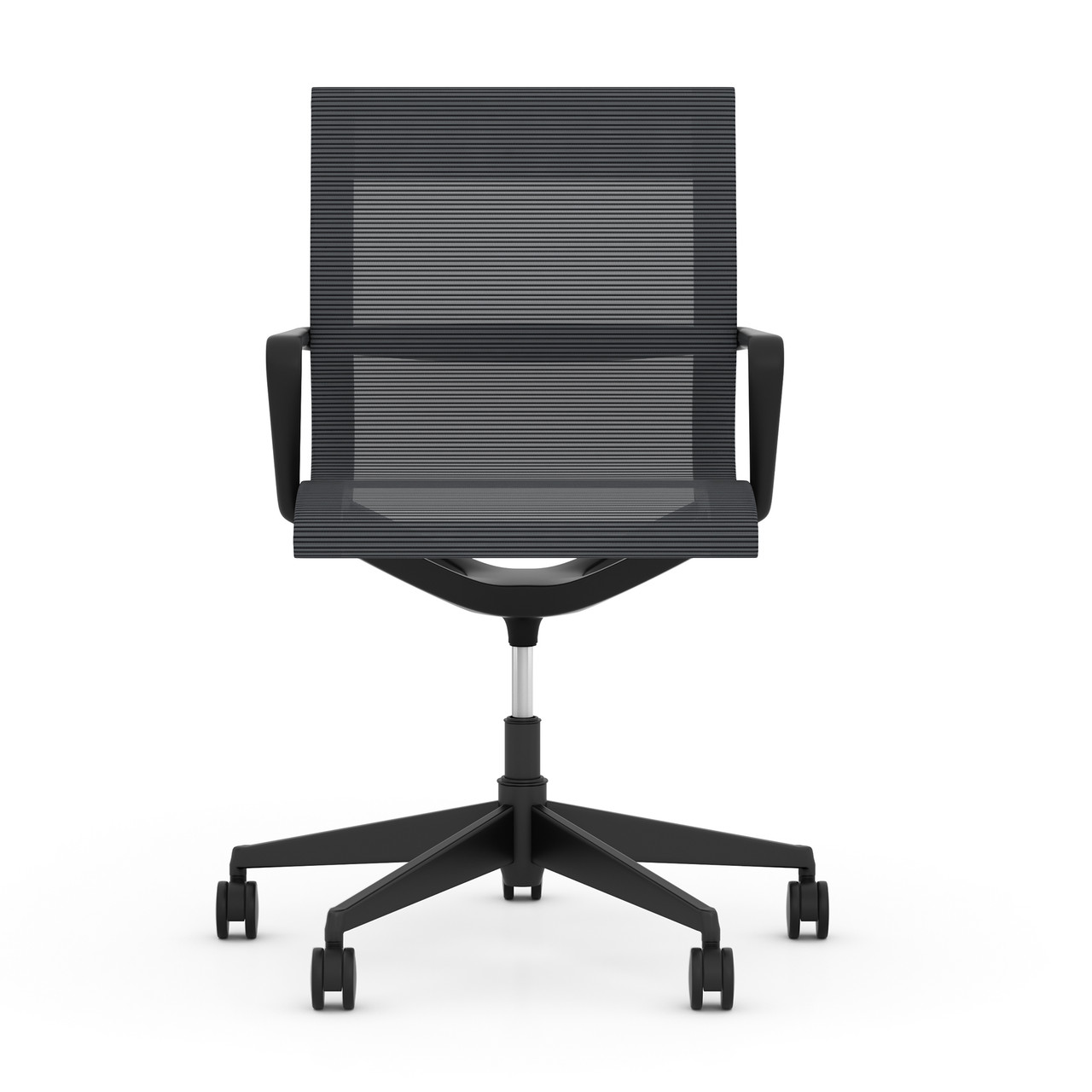 OfficeSource | Franklin Collection | Mesh Swivel Chair with Black