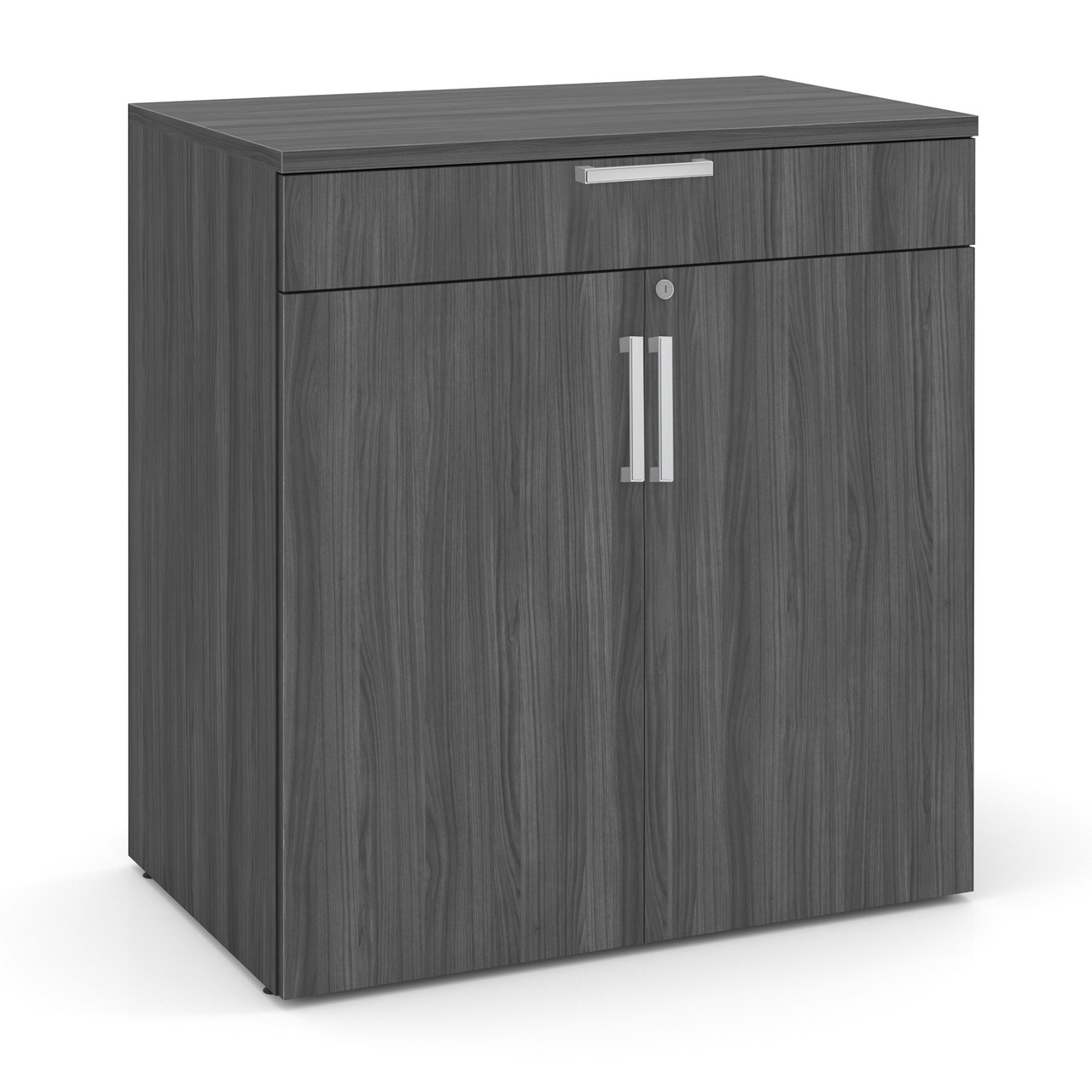 OfficeSource OS Laminate Buffet Credenza with Top Drawer and Doors - Image 4