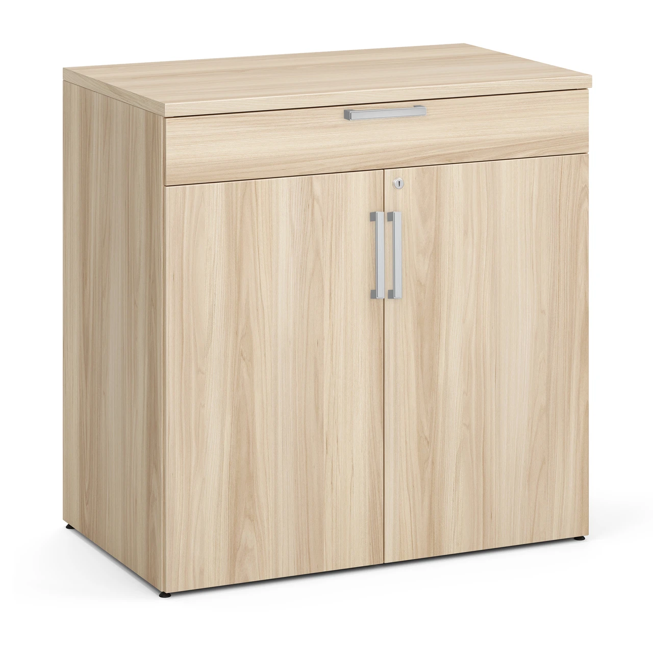 OfficeSource OS Laminate Buffet Credenza with Top Drawer and Doors
