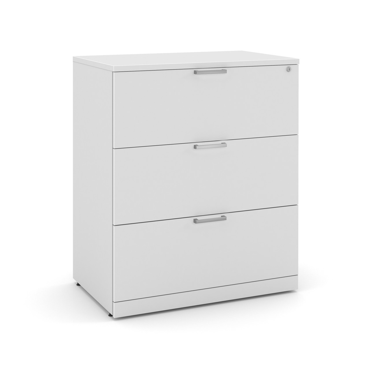 OfficeSource | OS Laminate Lateral Files | 3 Drawer Lateral File Cabinet - Image 4