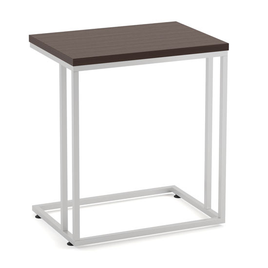 OfficeSource | OS Reception Tables | Laminate Side C Table with Silver Base - Image 6