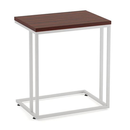 OfficeSource | OS Reception Tables | Laminate Side C Table with Silver Base - Image 7