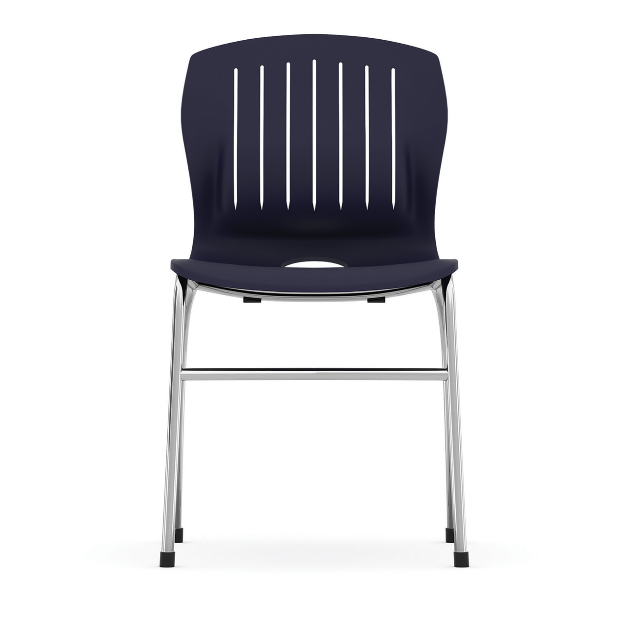 OfficeSource | Slash | Armless Guest Stack Chair with Chrome Frame - Image 8