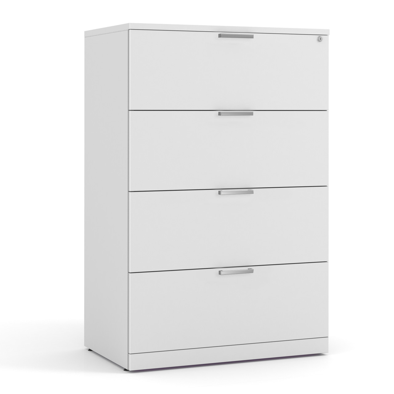 OfficeSource | OS Laminate Lateral Files | 4 Drawer Lateral File Cabinet - Image 3