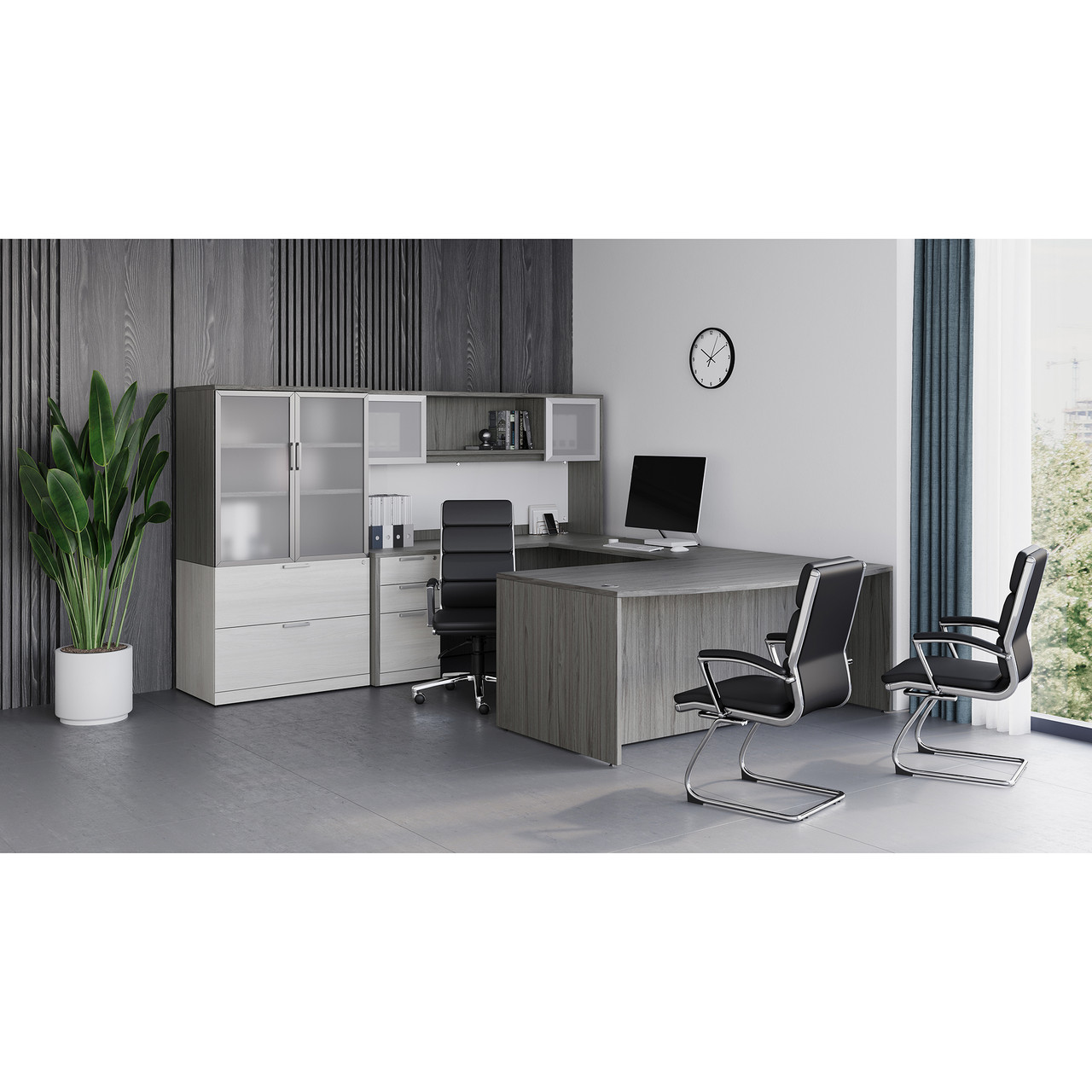 OfficeSource | Merak | Executive Guest Sled Base with Chrome Frame - Image 7