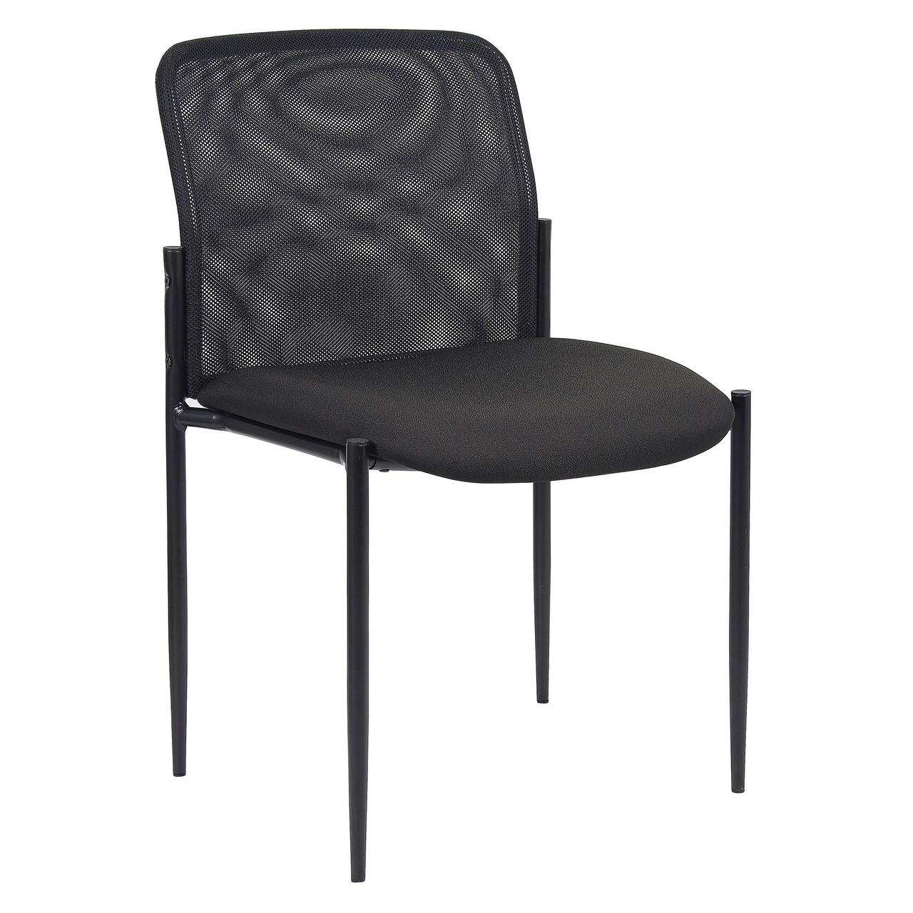 OfficeSource | Crossway | Armless Side Chair with Black Frame