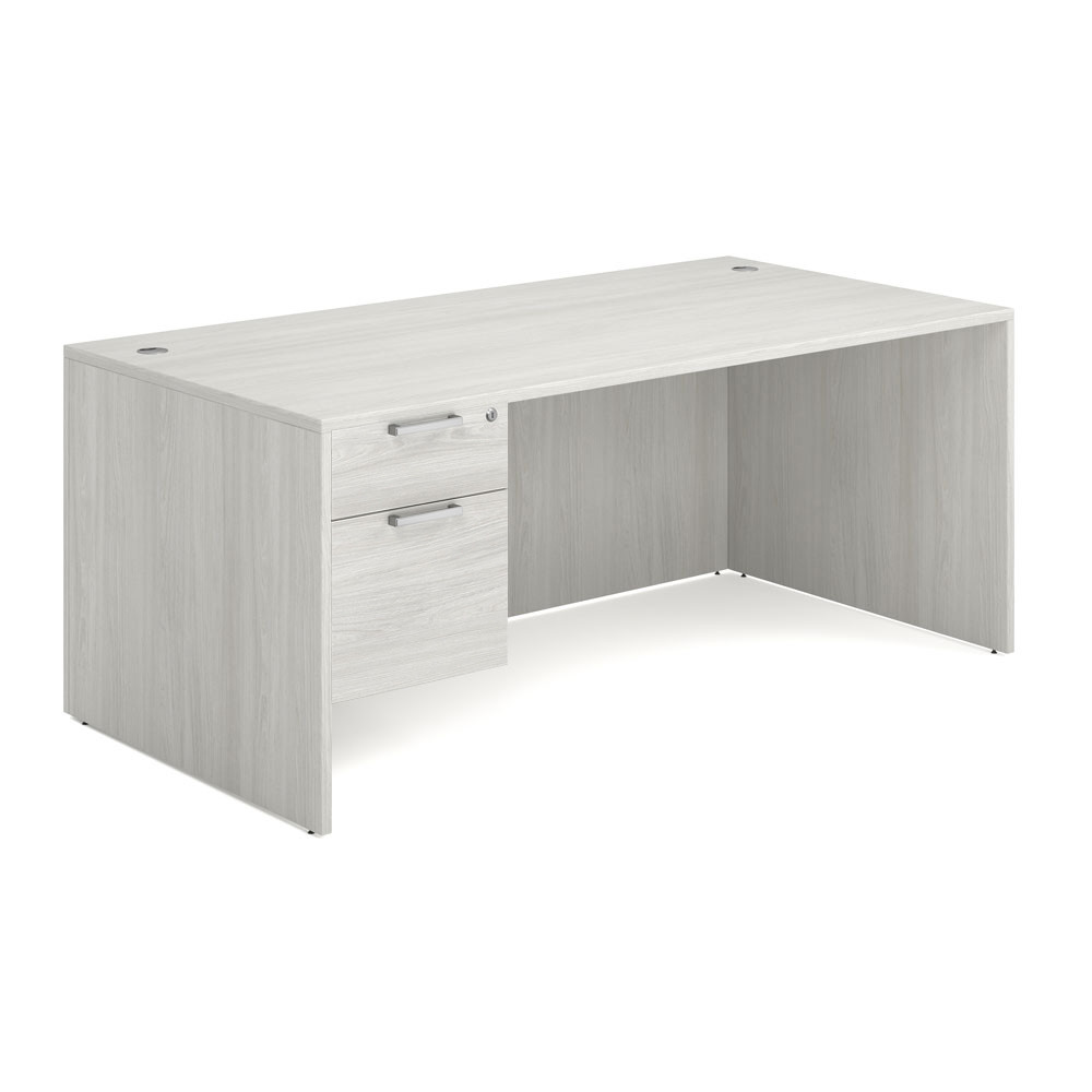 OfficeSource | OS Laminate | Single 3/4 Pedestal Desk - 71" x 36" - Image 7