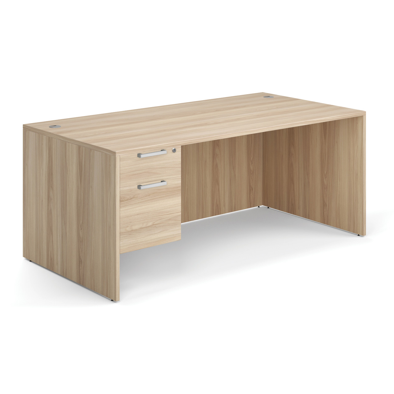 OfficeSource | OS Laminate | Single 3/4 Pedestal Desk - 71" x 36" - Image 6