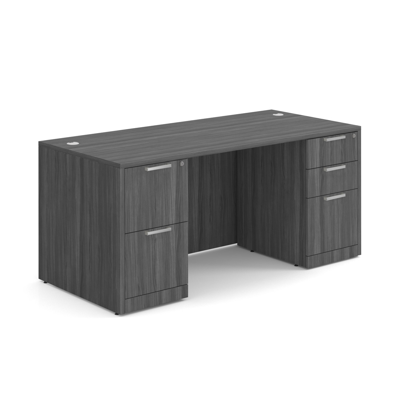 OfficeSource | OS Laminate | Double Full Pedestal Desk - 71'' x 36'' - Image 3